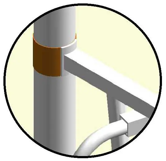 Frame-to-prop detail
